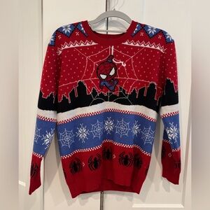 Marvel Spiderman Sweater. Size Big Boys XL